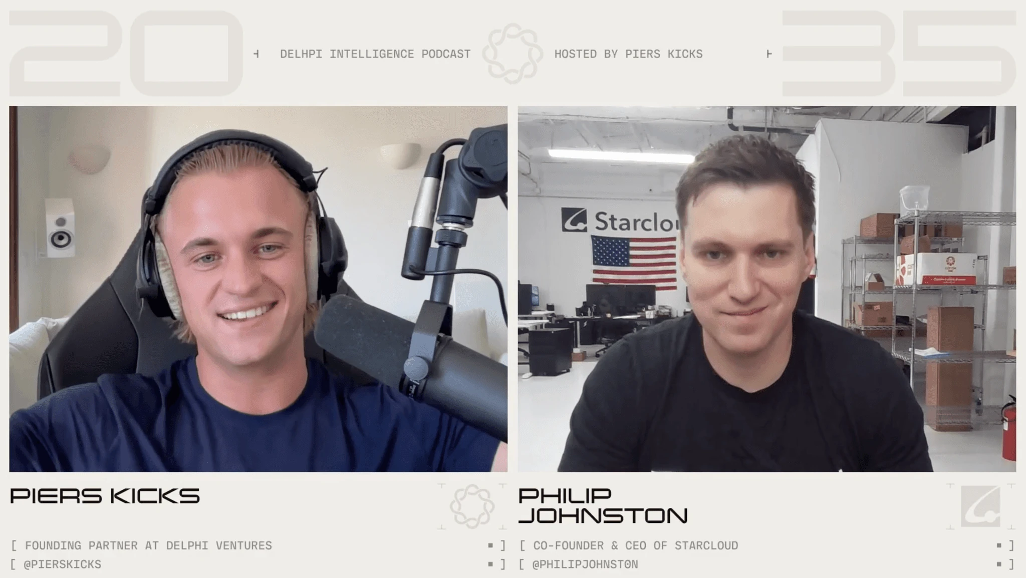 Piers Kicks interviewing Starcloud CEO Philip Johnston